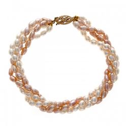 3.0-4.0mm 4 Strand Freshwater Pearl Bracelet