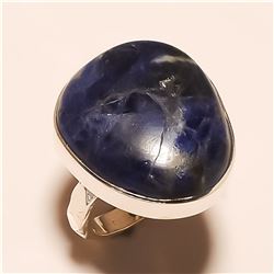 Sodalite RING Solid Sterling Silver