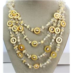Assorted Chips Necklace (White Cream)