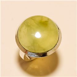 Prehnite RING Solid Sterling Silver