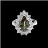Image 1 : 3.11ct Alexandrite 18K White Gold Ring