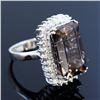 Image 2 : 18.33ct Bi-color Tourmaline 14K White Gold Ring