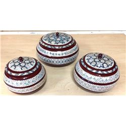 Set of 3 bowls Mother of Pearl