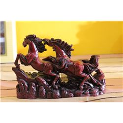 Divine Red Wild Horses Gift Item