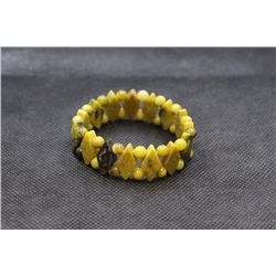 Yellow Turtle Jasper Princess Plain Bracelets