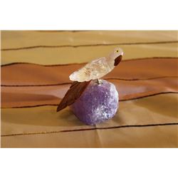 ASST STONE BIRDS W/ASST STONE BASE