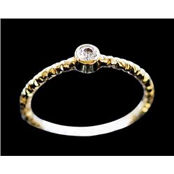 Diamond 0.09ct / 14K Yellow Gold Ring 1.58gram