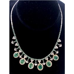 18.15ct Emerald 14K and 18K W/Y Gold Ring