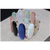 Image 2 : 15X40 M.M. Plain Oval 5Mm Bead Multi-Quartz Bracelets