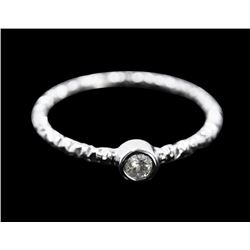 Diamond 0.09ct / 14k White gold ring 1.77gram