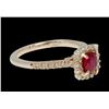 Image 2 : 0.99ct Ruby 14K Rose Gold Ring