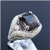 Image 1 : 13.52ct Bi-Color Tourmaline 18K White Gold Ring