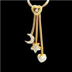 0.50ct Approx Diamond 14K Yellow Gold Necklace