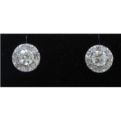 1.49ct Diamond Approx 18K White Gold earring