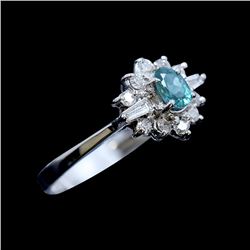 0.38ct Alexandrite 14K White Gold Ring