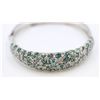 Image 3 : GIA ALEXANDRITE 10.07CT 18K WHITE GOLD BANGLE