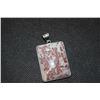 Image 3 : 33X42 M.M. Inlay Frame Rectangle Hand-Polished RedPicture Jasper Pendants