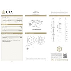 GIA/Round/E/SI1/1.03ct