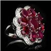 Image 2 : 14.96ct Ruby 14K White Gold Ring