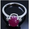 Image 3 : 3.40ct Ruby 14K white Gold Ring