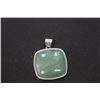 Image 1 : 36 M.M. Inlay Frame Square Green Aventurine Pendants