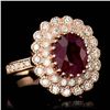 Image 1 : 4.60ct Ruby 14K Rose Gold Ring