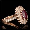 Image 2 : 4.60ct Ruby 14K Rose Gold Ring