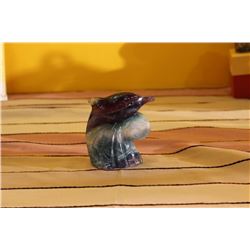 Fluorite Dolphin (95-105Mm) Carving