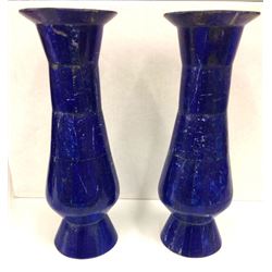 Natural Lapis decorative item 10" Pair