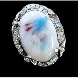 16.19ct Tourmaline 14K White Gold Ring