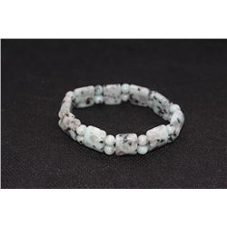 6/12X14 M.M. Plain Tanker Sesame Jasper(N) Bracelets