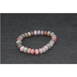 10MM RONDELL BEADS BRACELET FANCY JASPER
