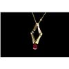 Image 1 : 1.64ct Ruby 14K Yellow Gold Pendant