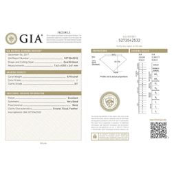 GIA/Oval/I/SI1/0.9ct