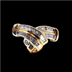 1.50ct About Diamond 14K yellow Gold Ring
