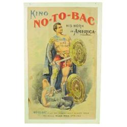 King No-To-Bac litho on paper sign, m...