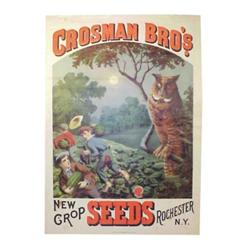 Crosman Bro's. Seeds litho on paper s...