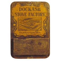 Dockash Stove Factory litho on tin ma...