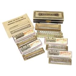 Hohner harmonicas (5): 4 Marine Band,...