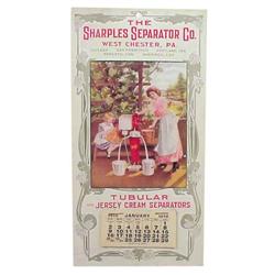 Sharples Separator Co. 1910 calendar,...