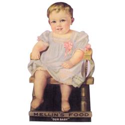 Mellin's Food die cut easel back cdbd...