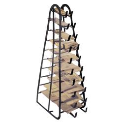 Country store sack rack, metal, holds...