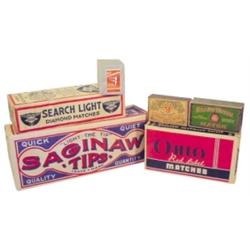 Wooden matches, lot of  6 pkgs., incl...