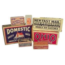 Wooden matches, lot of  7 pkgs., incl...