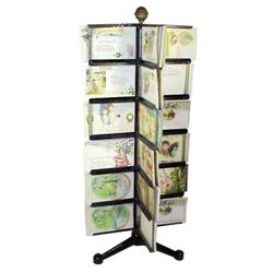 Post card display rack, early CI, ful...
