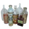 Image 1 : Apothecary bottles (5), some w/old pr...