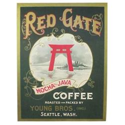 Red Gate Coffee cdbd. sign w/easel ba...