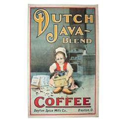 Dutch Java-Blend Coffee litho on fabr...