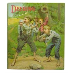 Deering calendar top, shows boys play...