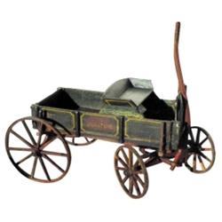 The Miniature child's farm wagon, com...